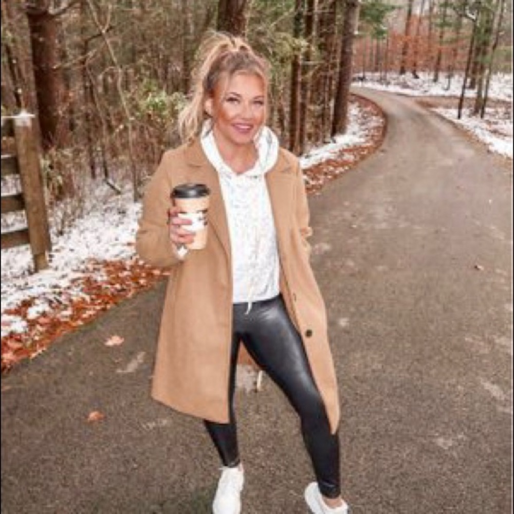 Camel blazer pea coat - Picture 4 of 6